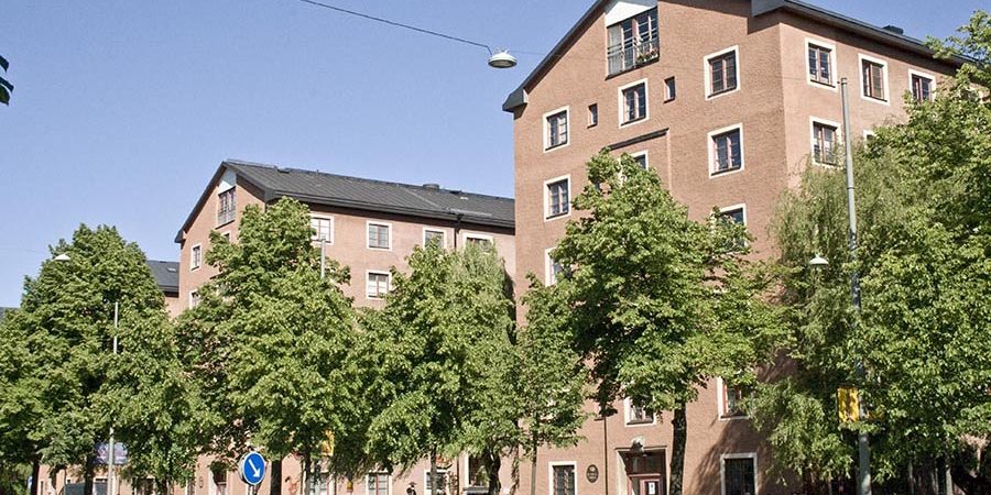 Fasad på Ringvägens seniorboende