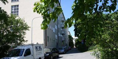 Fasadbild på Körsbärsvägen