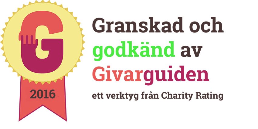 Godkänd av Givarguiden 2016