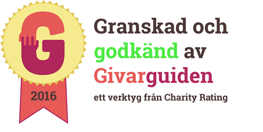 Godkänd av Givarguiden 2016