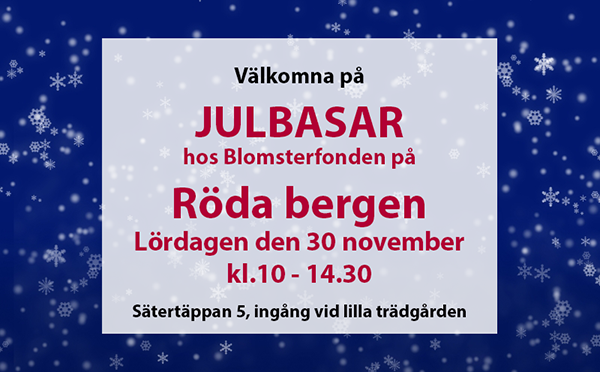 Julbasar på Röda bergen