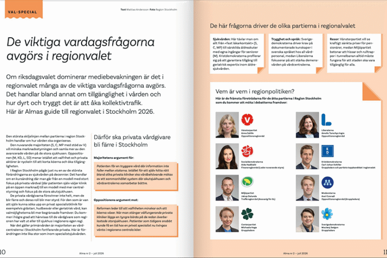 Uppslag om regionvalet