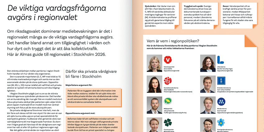 Regionvalet-uppslag Uppslag om regionvalet