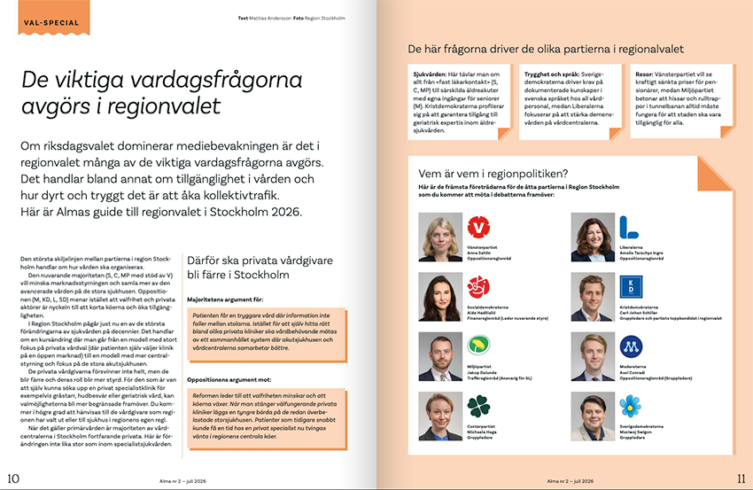 Uppslag om regionvalet